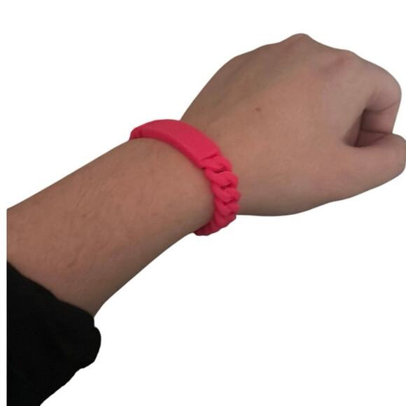 NWT Marc by Marc Jacobs pink silicone bracelet - Picture 2 of 4